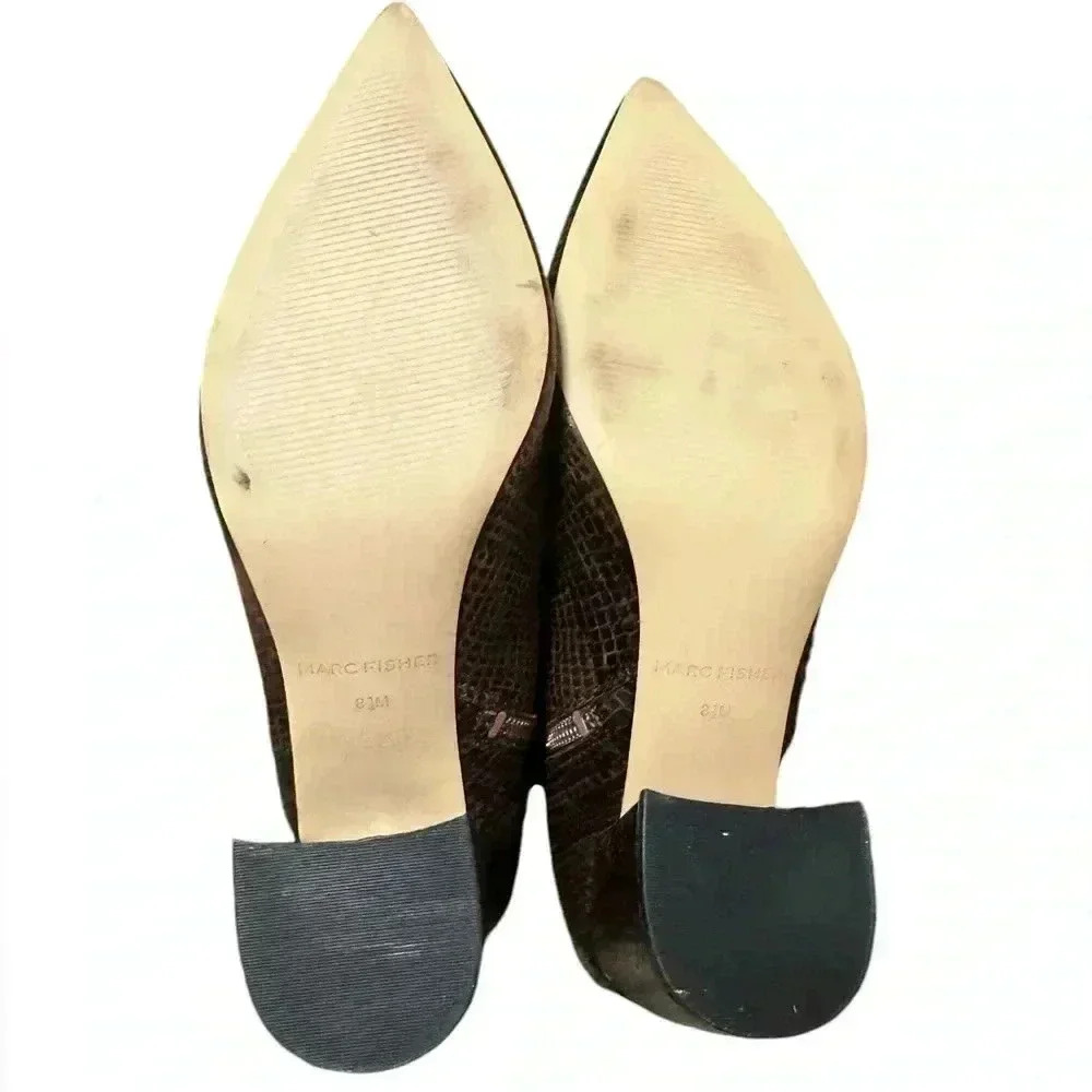 Marc Fisher Snakeskin Pattern Knee-High Boots - image 4